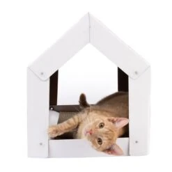 XL Cat Den With Scratching Pad Winter Edition -Savic Plan Store 116301 xl katzenhaus home inkl kratzbrett fg 3663 1