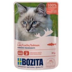Bozita Chunks In Jelly Pouches 24 X 85g -Savic Plan Store 128297 pla bozita salmon in jelly 85g 6 1