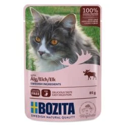 Bozita Chunks In Jelly Pouches 24 X 85g -Savic Plan Store 128400 pla bozita elk in jelly 85g 5 1