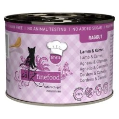 Catz Finefood Ragout 6 X 190g -Savic Plan Store 139805 pla pets nature catz finefood ragout 6x180g 611 lamm kamel hs 01 9
