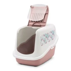 Savic Nestor Cat Litter Tray With Flamingo Design 11 Savic Nestor Cat Litter Tray With Flamingo Design -Savic Plan Store 169596 savic katzentoilette nestor impression flamingo pinkwhite hs 04 5