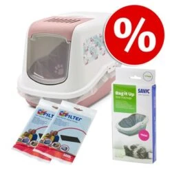Savic Nestor Cat Litter Tray With Flamingo Design 10 Savic Nestor Cat Litter Tray With Flamingo Design -Savic Plan Store 169596 savic katzentoilette nestor impression flamingo pinkwhite pack hs 07 1