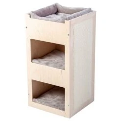 Natural Paradise Scratching Barrel - Daisy -Savic Plan Store 203827 naturalparadise kratztonne daisy hellgrau hs 02 3