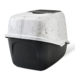 Savic Nestor Marble Cat Litter Box -Savic Plan Store 252329 savic katzentoilettenestor marble hs 04 3