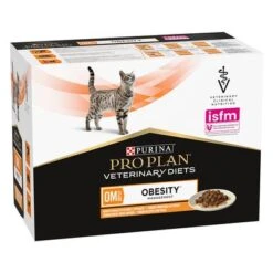 Purina Pro Plan Veterinary Diets Feline OM ST/OX - Obesity Management -Savic Plan Store 288596 pla purina proplan veterinarydiets feline obesity management huhn hs 01 8