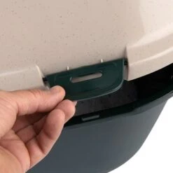 Kooa Covered Cat Litter Tray - 90% Recycled Plastic -Savic Plan Store 298396 kooa haubentoilette fg 0860 8