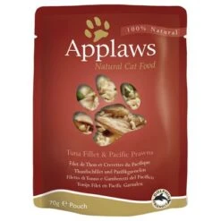 Applaws Pouches Cat Food In Broth Mixed Pack 12 X 70g -Savic Plan Store 31588 PLA Applaws Selection KF Pouch Thunfisch mit Pazifikgarnelen 70g 3