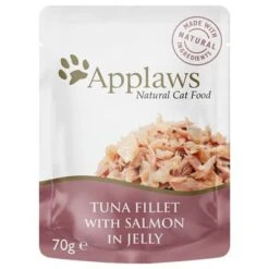 Applaws Pouches Cat Food In Jelly 16 X 70g -Savic Plan Store 362009 pla applaws pouch thunfischlachs 70g hs 01 8