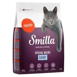 Smilla Dry Cat Food Economy Packs 2 X 4kg -Savic Plan Store 38425 pla smilla light poultry 4kg 9