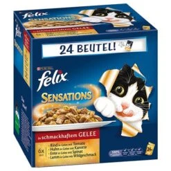 Felix As Good As It Looks Saver Pack 48 X 85g -Savic Plan Store 38842 PLA Felix Sensations in Gelee Fleischauswahl 24 x 100g 3