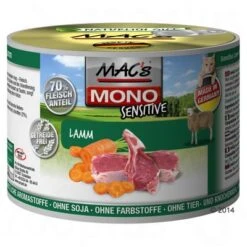 MAC's Cat Mono Sensitive Saver Pack 18 X 200g -Savic Plan Store 439881 mac s cat sensitive lamm 200 g 7