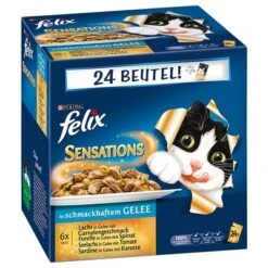 Felix As Good As It Looks Saver Pack 48 X 85g -Savic Plan Store 50310 PLA Felix Sensations in Gelee Fischauswahl 24 x 100g 5