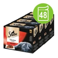 Sheba Pouches Select Slices In Gravy 48 X 85g