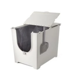Modkat Flip Cat Litter Box -Savic Plan Store 69620 pla modko katzentoiletteflip open 1 4