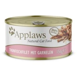 Applaws Cat Food Cans 156g - Tuna / Fish -Savic Plan Store 71477 pla applaws in bruehe thunfischfilet mit garnelen 156g hs 1 1 8