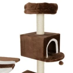 Gingerbread House Cat Tree With Ladder -Savic Plan Store 72045 knusperhaeuschen braun fg 9450 8