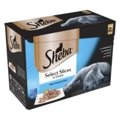 Sheba Pouches Select Slices In Gravy Saver Pack 96 X 85g -Savic Plan Store 75348 pla sheba megapack 12x85g fish 3