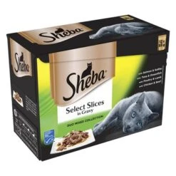 Sheba Pouches Select Slices In Gravy Saver Pack 96 X 85g -Savic Plan Store 75521 pla sheba megapack 12x85g duo 9