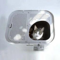 Modkat XL Cat Litter Box -Savic Plan Store 79342 modkat xl katzentoilette wei hs05 6