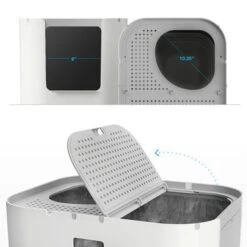 Modkat XL Cat Litter Box -Savic Plan Store 79342 modkat xl katzentoilette wei hs07 9