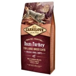 Carnilove Duck & Turkey For Large Breed Cats Muscles, Bones, Joints