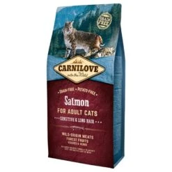 Carnilove Salmon For Adult Cats Sensitive And Long Hair