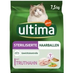 Ultima Sterilised Hairball – Turkey & Barley