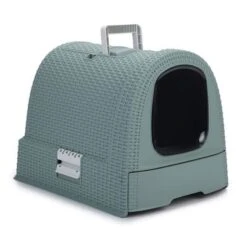 Eco-Friendly Curver Cat Litter Tray -Savic Plan Store 83830 pla curver cat litter box misty blue hs 01 400488 e 01 0