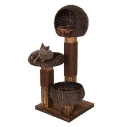 Scorched Wood Cat Tree -Savic Plan Store kratz 59370 8 6