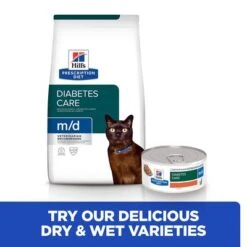 Hill's Prescription Diet Feline M/d Diabetes/Weight Management -Savic Plan Store pd md cat bk28760 bk24619m cross sell uk 3