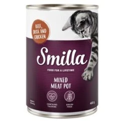 Smilla Tender Meat Mix Saver Pack 24 X 400g -Savic Plan Store smilla mixedmeatpot beef 400g 1000x1000 2