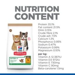 Hill's Science Plan Hill’s Science Plan Kitten <1 No Grain With Chicken -Savic Plan Store sp no grain cat kitten chicken nutrition content 8