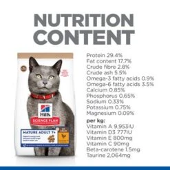 Hill's Science Plan Hill’s Science Plan Mature Adult 7+ No Grain With Chicken -Savic Plan Store sp no grain cat ma chicken nutrition content 7